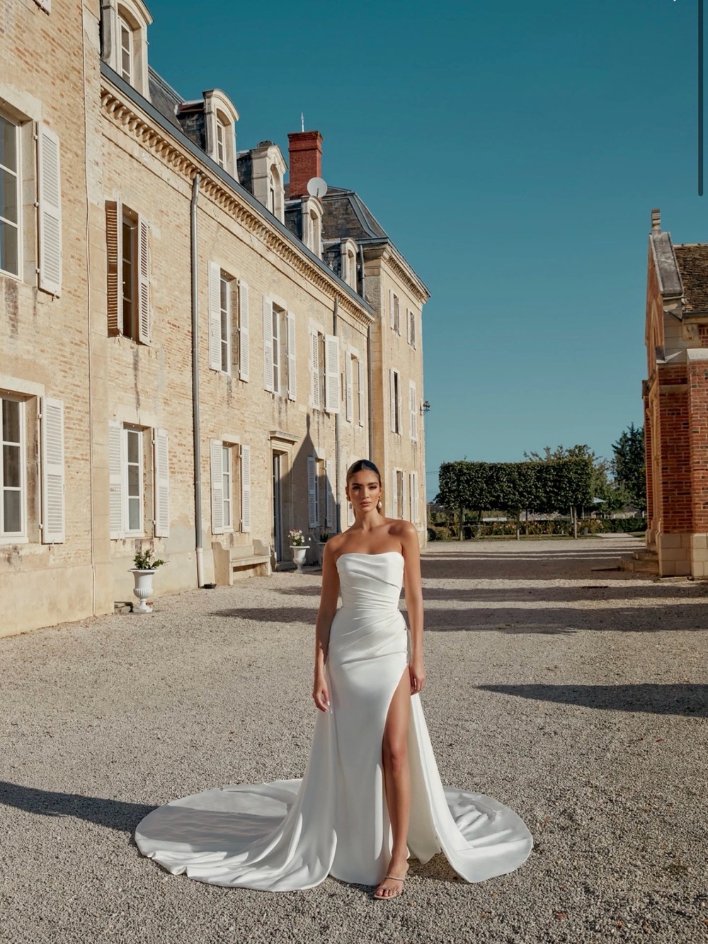 NEW Justin Alexander Strapless Charmeuse Fit and Flare Sincerity Bridal 14